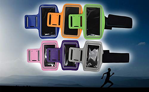 [Australia - AusPower] - Set of 2 Small (Phones up to 4.7") Assorted Phone Armbands - Phone Case for Exercising - Unisex - Bright Colors - Screen Protector (Small, 2) 