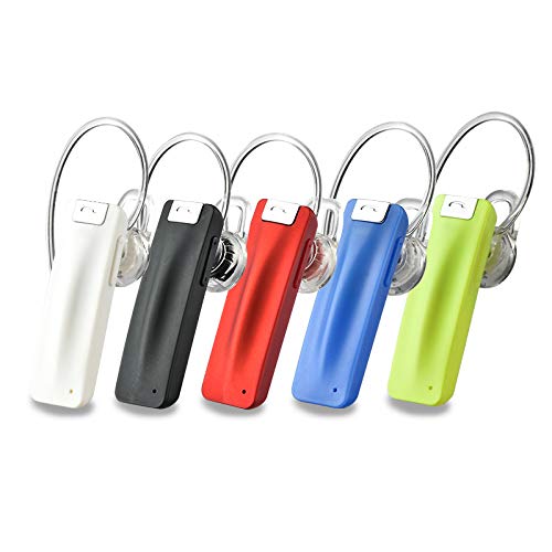 [Australia - AusPower] - Landi Q18 Bluetooth Headset,Earpiece Headphones for Cell Phones, Noise Cancelling Wireless Earpieces w/Mic for Business/Driving/Office, Compatible with iPhone/Samsung/Android(RED) 