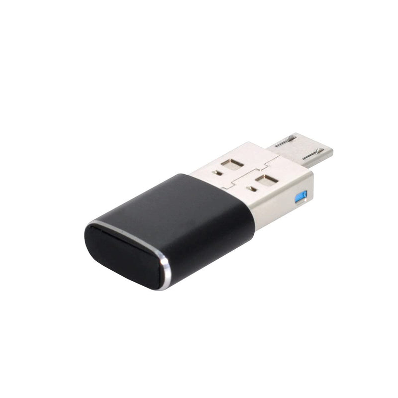 [Australia - AusPower] - Xiwai USB 3.0 to Micro SD SDXC TF Card Reader with Micro USB 5pin OTG Adapter for Tablet/Cell Phone Black Reader+Micro Connector 
