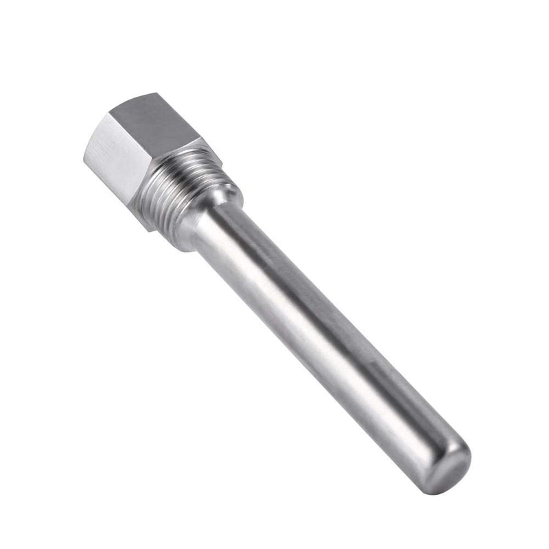 [Australia - AusPower] - Stainless Steel Thermowell 1/2 inch NPT Threads for Temperature Sensors, Thermometer Instruments Thermowells. 