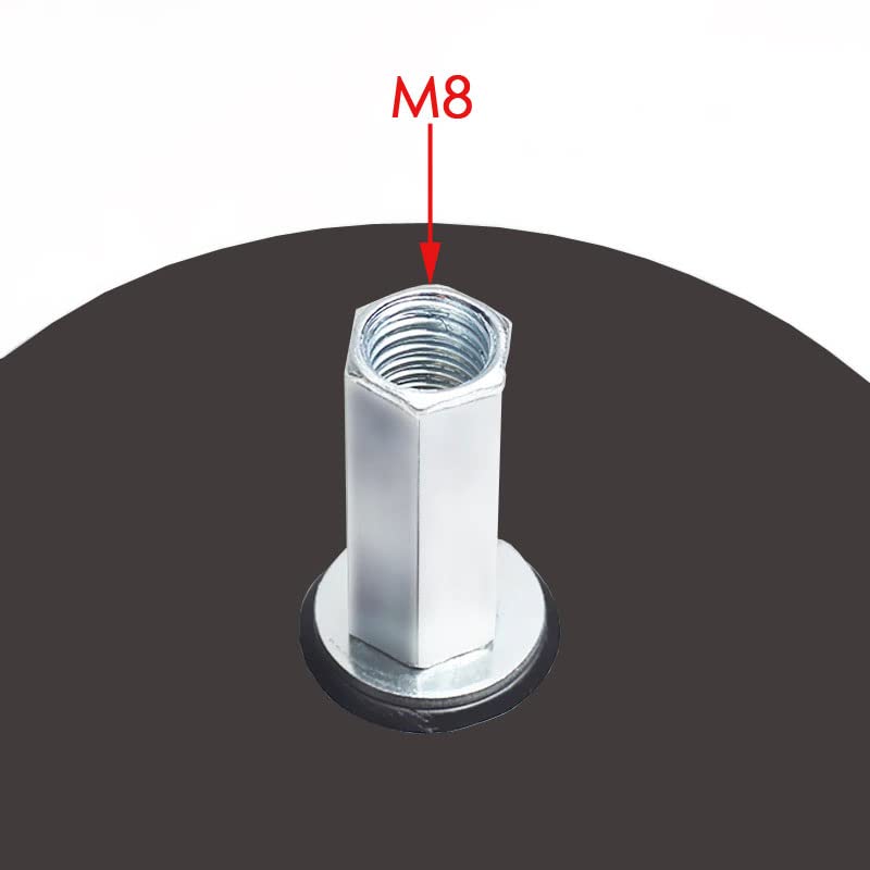 [Australia - AusPower] - M8 Screw, 3.75 inch Diameter, DIY End Connectors Suction Cup Adapter for Reciprocating Linear Actuator 