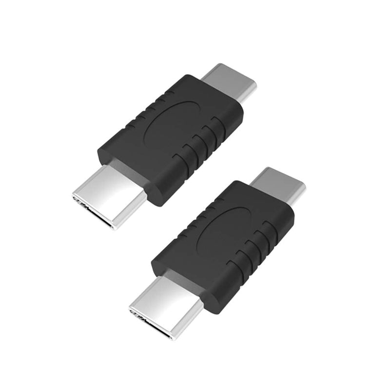 [Australia - AusPower] - Type C Male to Type C Male Adapter Support Data Synchronization and Charging USB C to USB C Cable 3.1 Gen 2 10Gbps 60W Converter, 2-Pack 