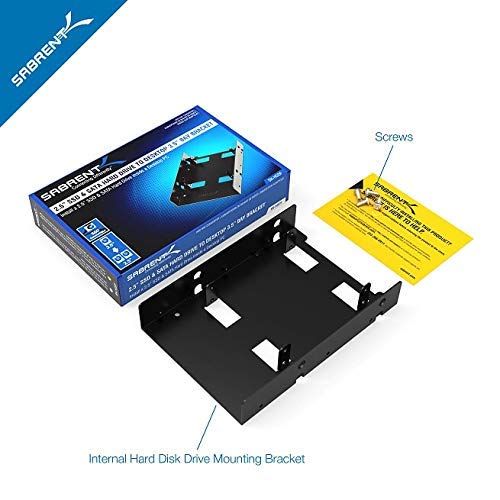 [Australia - AusPower] - SABRENT 2.5 Inch to 3.5 Inch Internal Hard Disk Drive Mounting Bracket Kit (BK-HDDF) 