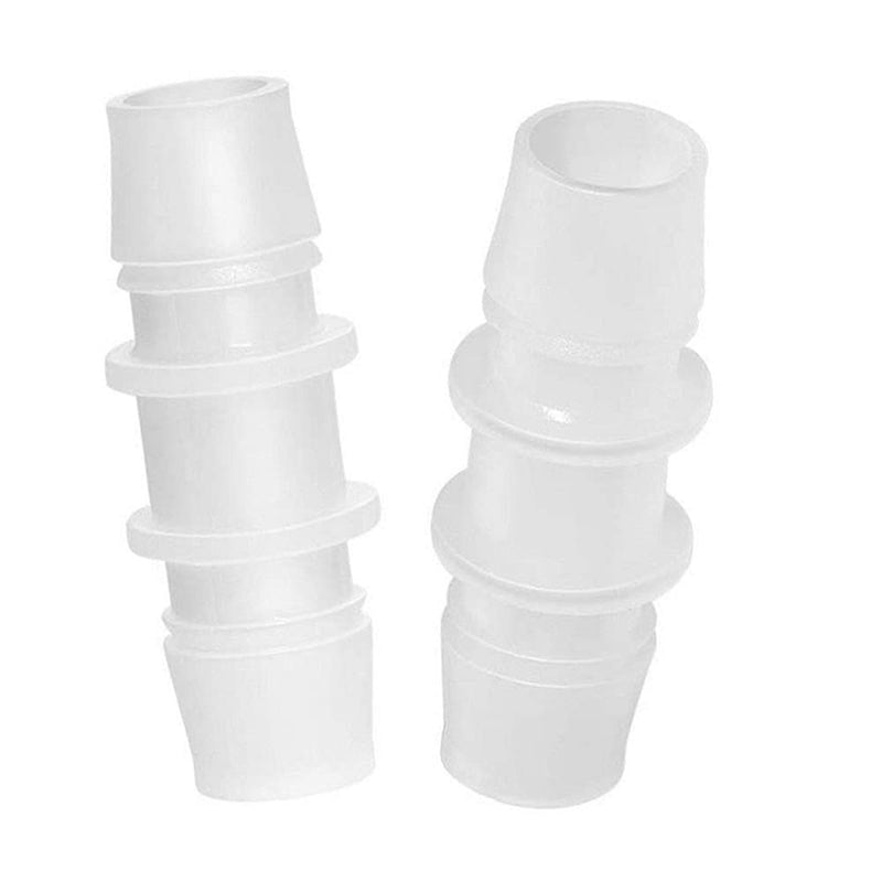 [Australia - AusPower] - Plastic Hose Barb Fitting, 1/2" x 1/2" Splicer Mender Adapter for Air Water Fuel (Pack of 8) 0.5 Inch 