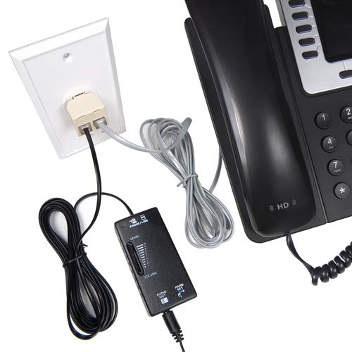 [Australia - AusPower] - ECS Telephone Recorder Adapter for Landline | 3.5mm Adapter only | Telephone Splitter | Executive Landline Audio Recorder 
