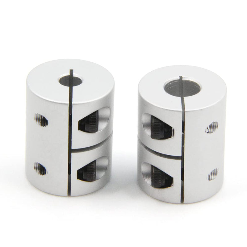 [Australia - AusPower] - Zeberoxyz 2PCS Shaft Coupling 5mm to 8mm Aluminum Alloy Joint 25mm Length 20mm Diameter Stepper Motor Connector Rigid Coupler for 3D Printer CNC Machine DIY Model (5x8mm） 