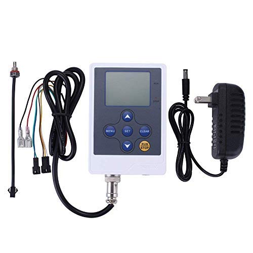 [Australia - AusPower] - DIGITEN LCD Display Water Flow Control Meter Liquid Quantitative Controller + G3/8" Fuel Flow Meter Oil Flow Sensor Gasoline Diesel Milk Gear Meter DFC15 + G3/8" gear flow meter 