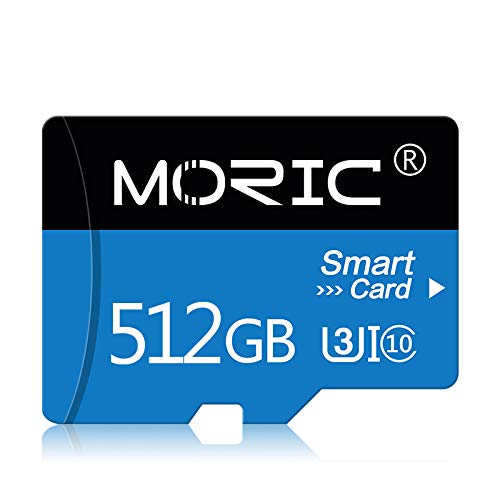 [Australia - AusPower] - 512GB Memory Card Class 10 MicroSDXC Card Micro SD Card Compatible Computer Camera and Smartphone Memory Card with SD Card Adapter(512GB) 