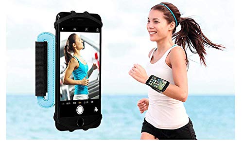 [Australia - AusPower] - 180° Rotatable Running Sports Wristband Cell Phone Holder Forearm Armband for Galaxy Note 9 S9 Plus S9 S8 Active LG V40 ThinQ G7 V35 ThinQ V30S Google Pixel 4-6.5 Inch Phones (Black) Black 