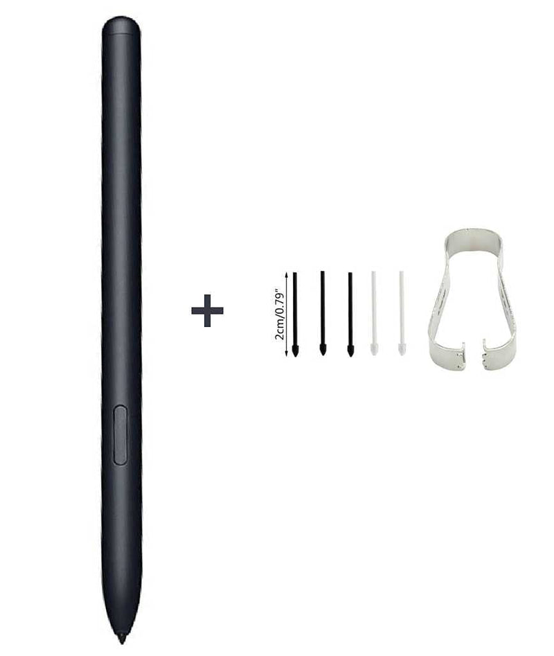 [Australia - AusPower] - Tab S7 / S7+ S Pen Replacement Stylus Pen S Pen for Samsung Galaxy Tab S7 / S7+ Plus (EJ-PT870) + Tips/Nibs (Without Bluetooth)(Tab S7+/S7 Black) Tab S7+/S7 Black 