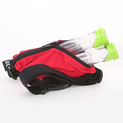 [Australia - AusPower] - SPIbelt Kids No-Bounce Belt with Hole for Insulin Pump, Medical Devices or Headphones for Active Kids! (Black) Black with Black Zipper 