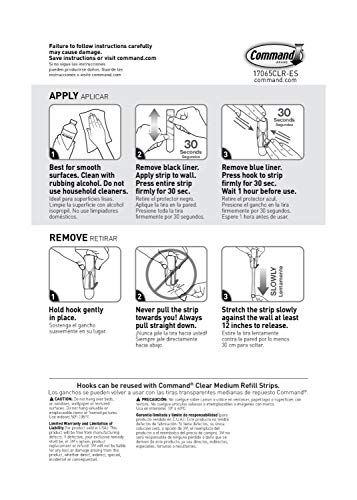 [Australia - AusPower] - Command Medium Wire Toggle Hook, Clear, 2-Hooks, Organize Damage-Free 2 Hooks 