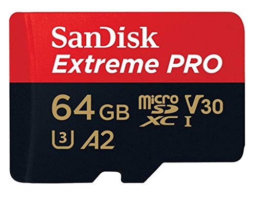 [Australia - AusPower] - 64GB Micro SDXC SanDisk Extreme Pro 4K Memory Card Bundle works with DJI Mavic 2, Pro, Zoom, Spark, Phantom 4, 4K UHD Video Drone V30 (SDSQXCY-064G-GN6MA) with Everything But Stromboli 3.0 Card Reader 