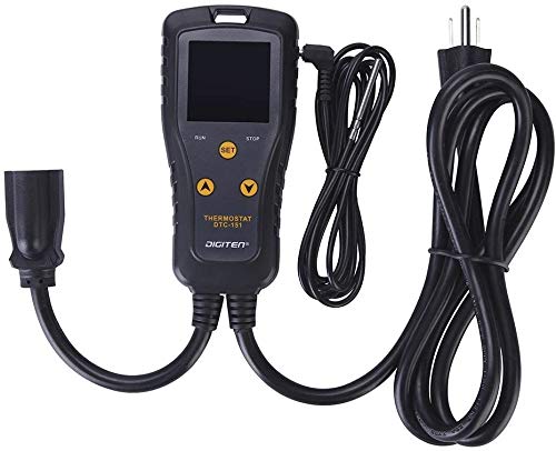 [Australia - AusPower] - DIGITEN DTC151 Temperature Controller Plug-in Thermostat Cooling Heating Temperature Controller Outlet GreenhouseThermostat for Germination Incubation Homebrewing 15A Temperature Controller 