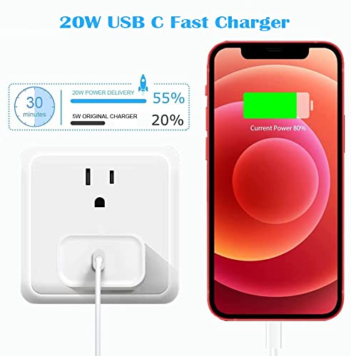 [Australia - AusPower] - Fast iPhone Charger [Apple MFi Certifed] 10FT Long Fast Charging Type-C USB C to Lightning Cable Cord 20W Wall Charger Block Plug Compatible with iPhone 13/13 Pro Max/12/12 Pro/12 Mini/11/Xs Max/XR/X 