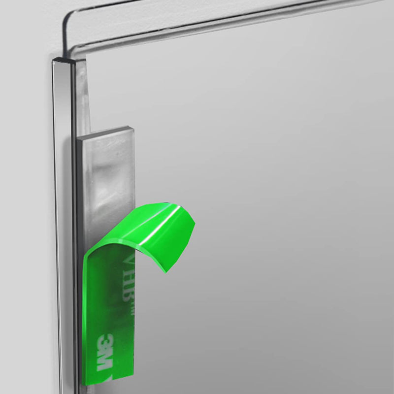 [Australia - AusPower] - Acrimet Sign Holder A5 Memo Size, Self Adhesive Tape for Wall Mount (Plastic) (9” x 6 6/8”) (2 Pack) (Clear Crystal Color) 