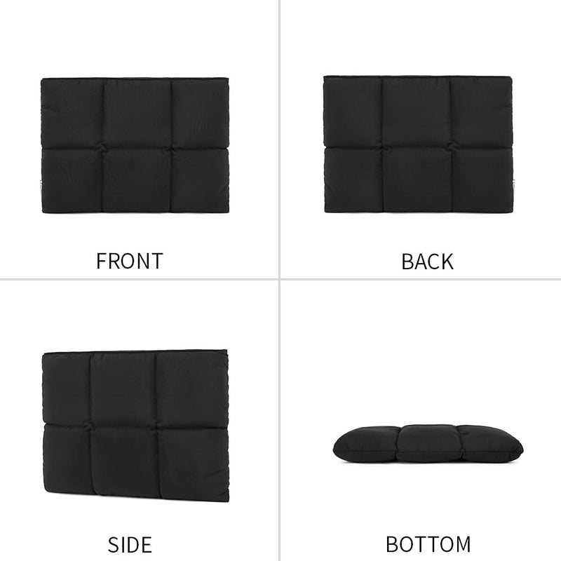 [Australia - AusPower] - Canvaslife Puffy Laptop Sleeve 14 Inch 14.4 Inch, Quilted Puffer Laptop Case for Women, Pillow Case Compatible for 14.1 inch,MacBook Pro Air 14", 14 inch and 14 inch-14.4 inch Laptop (Black) Black 
