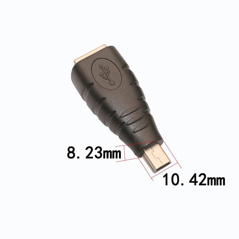 [Australia - AusPower] - USB 2.0 Type B to Mini USB 5-Pin Type B Female/Male Adapter - 2 Pack 