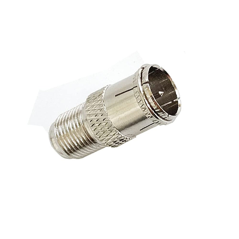 [Australia - AusPower] - Lala Smill Right Angle Push on Coax Cable Connectors F-Type Female to F-Pin Male Quick Plug Adapter RG6 Coaxial Cable Connector 9 pcs 