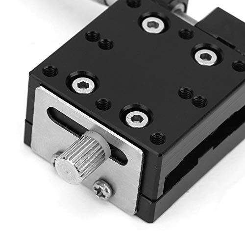 [Australia - AusPower] - X Linear Stage, Keenso SEMX25-AS Micrometer Manual Precision Linear Translation Stage Displacement Trimming Bearing Sliding Table Cross Roller Guide X Axis 25x25mm Platform 