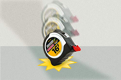 [Australia - AusPower] - Johnson Level & Tool 1806-0025 Job Site Magnetic Power Tape, 25', Black/Silver, 1 Tape 