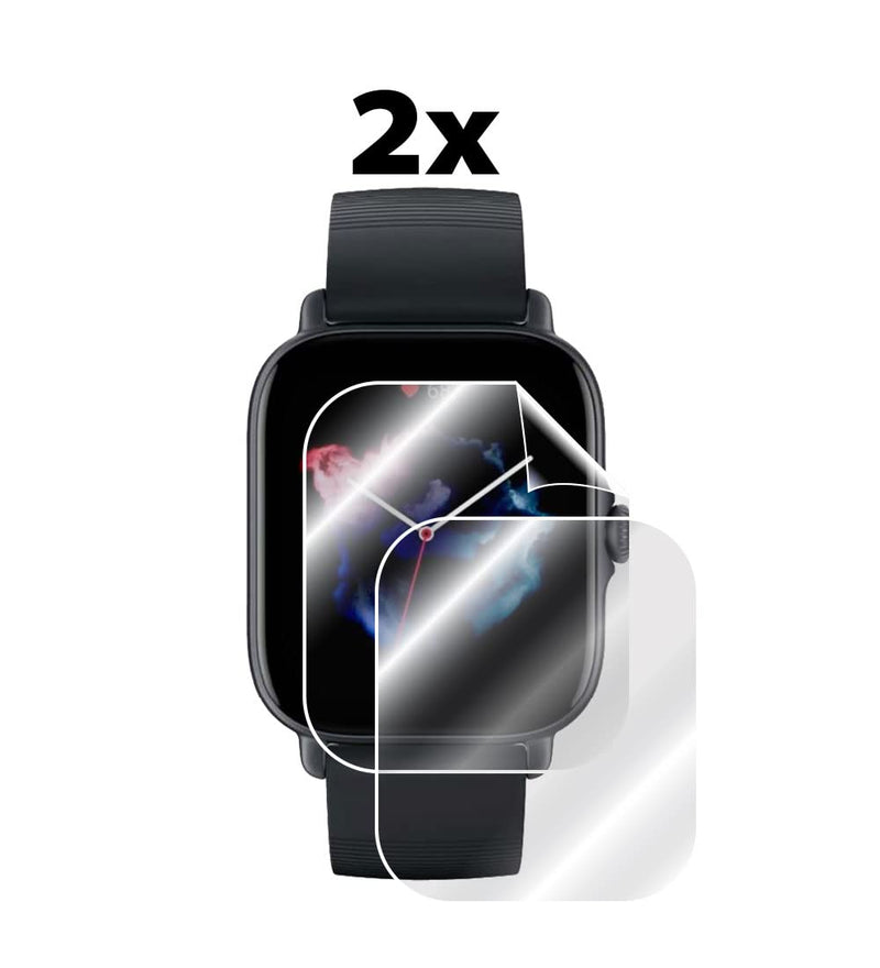 [Australia - AusPower] - IPG for Amazfit GTS 3 Smart Watch Screen Protector (2 Units) Invisible Ultra HD Clear Film Anti Scratch Guard-Smooth/Self-Healing/Bubble -Free for GTS 3 