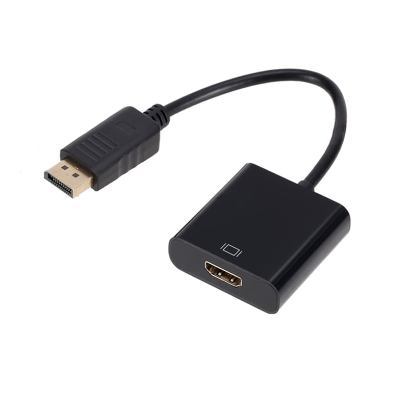 [Australia - AusPower] - DP to HDMI Adapter, Gold-Plated DisplayPort Male to HDMI Female Converter 60Hz Compaitible with PC Laptop Dell HP Monitor HDTV Projector and More Passive DPTOHDMI 