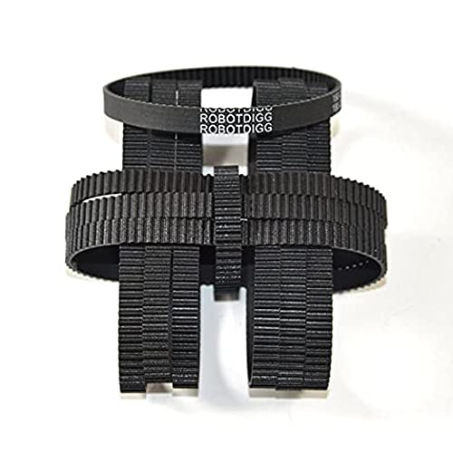 [Australia - AusPower] - RD ROBOTDIGG 220-2gt-6 Endless GT2 Belt 220mm Length 110 Teeth 2GT Synchronous Belt 2mm Pitch 6mm Width GT2 Closed Loop Timing Belt Pack of 5pcs 