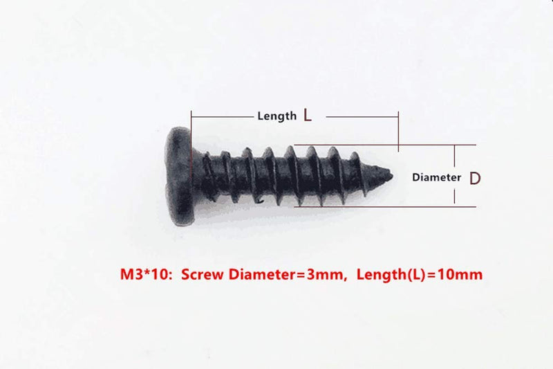 [Australia - AusPower] - 500pcs M3/3MM Diameter Phillips Pan Head Screws Self Tapping Drilling Screws Assortment Kit Carbon Steel 6mm 8mm 10mm 12mm 16mm 18mm 20mm Length 