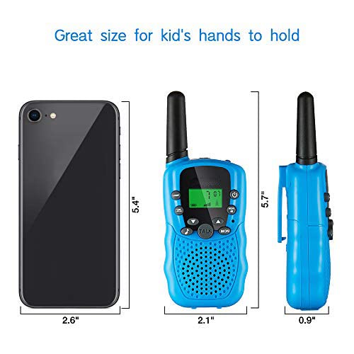 [Australia - AusPower] - Walkie Talkie for Kids 22 Channels 2 Way Radios with Backlit LCD, Flashlight, 3 Mile Long Range Good for Indoor/Outside Adventures, Camping, Hiking, 3 Colorful Pack 