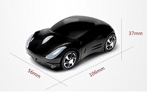 [Australia - AusPower] - WXG Wireless Mouse 3D Car Shape Mouse 2.4GHz USB Gaming Mouse with Receiver for PC Laptop Black 