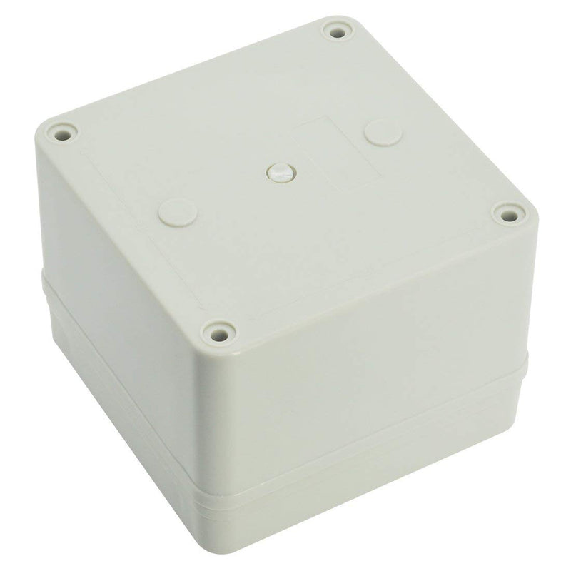 [Australia - AusPower] - LeMotech Waterproof Dustproof IP67 Junction Box DIY Case Enclosure Gray 3.9 x 3.9 x 3 inch (100 x 100 x 75 mm) 3.9" x 3.9" x 3" Size S&M 