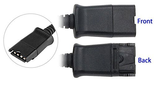 [Australia - AusPower] - TriPro Headset QD(Quick Disconnect) Connector to USB Adapter Cable with Volume Adjuster and Mute for Plantronic Headset Compatible for PC, Laptop, Computer 