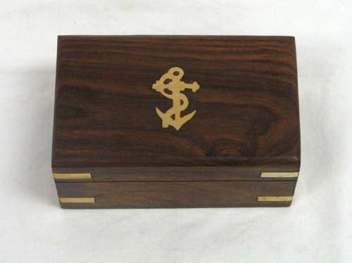 [Australia - AusPower] - 6 Solid Brass Handheld Telescope - Nautical Pirate Spy Glass with Wood Box 