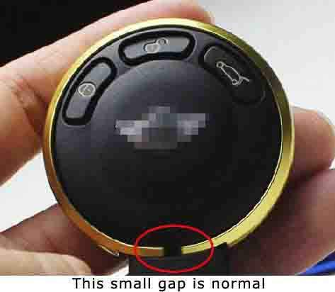 [Australia - AusPower] - iJDMTOY Red Aluminum Smart Key Fob Surrounding Ring Decoration Compatible With 2008-2014/2015 Gen2 Mini Cooper R55 R56 R57 R58 R59 & Gen1 R60 R61 