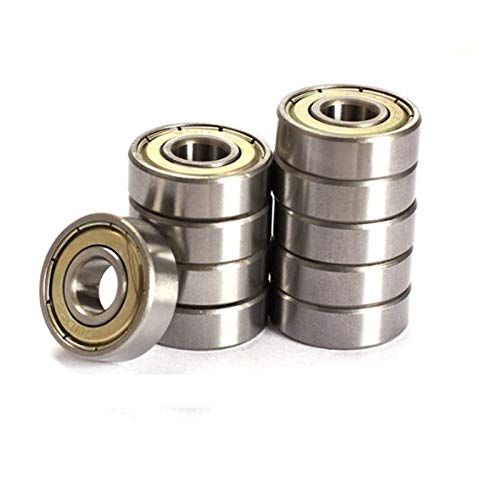 [Australia - AusPower] - 608 ZZ Ball Bearings(10PCS), 608ZZ Metal Double Shielded Miniature Deep Groove Skateboard Ball Bearings (8mm x 22mm x 7mm) 