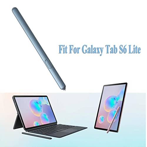 [Australia - AusPower] - Galaxy Tab S6 Lite Stylus Pen Touch Screen Touch Screen Stylus S Pen Replacement Part for Samsung Galaxy Tab S6 Lite SM-P610N EJ-PP610 with Tips/Nibs Tweezer (Angora Blue) 