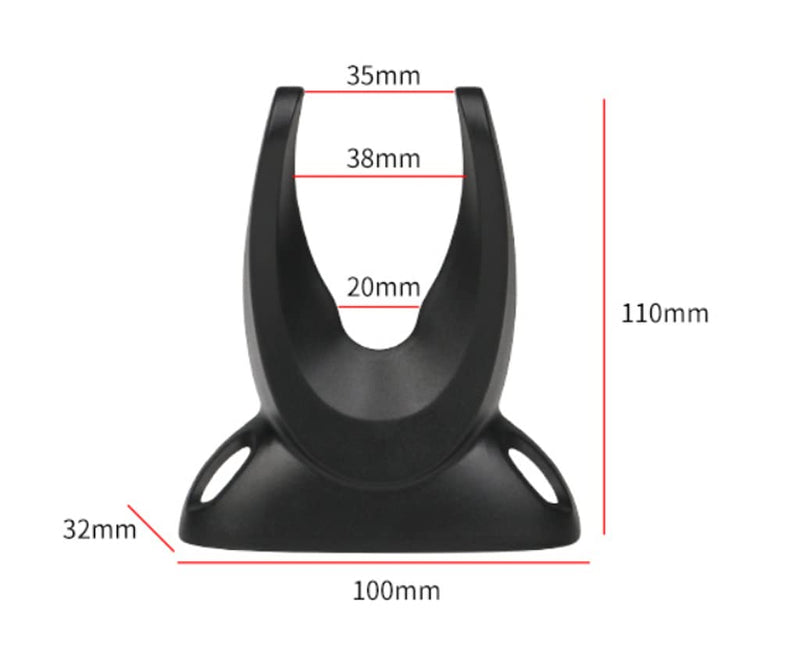 [Australia - AusPower] - Barcode Scanner Holder, Barcode Scanning Bar-Code Reader Holder Rack Bracket Wall Mount Fit for Most Scanner Barcode Scanner Scan Gun Label Reader (B) B 