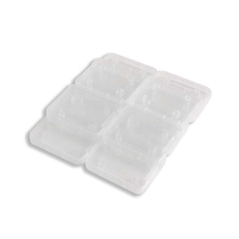 [Australia - AusPower] - 10 Pcs Plastic Memory Card Storage Case Compatible with SD MMC/SDHC PRO Duo White 
