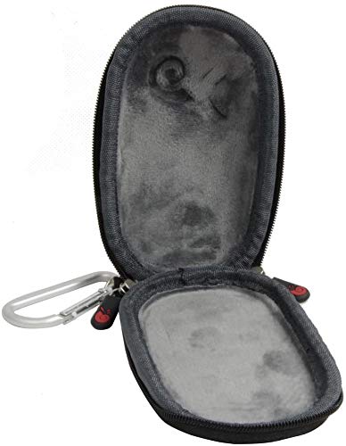[Australia - AusPower] - Hermitshell Nylon Travel Case with Carabiner Fits Apple Magic Mouse (I and II 2nd Gen) (Black) Black Nylon 