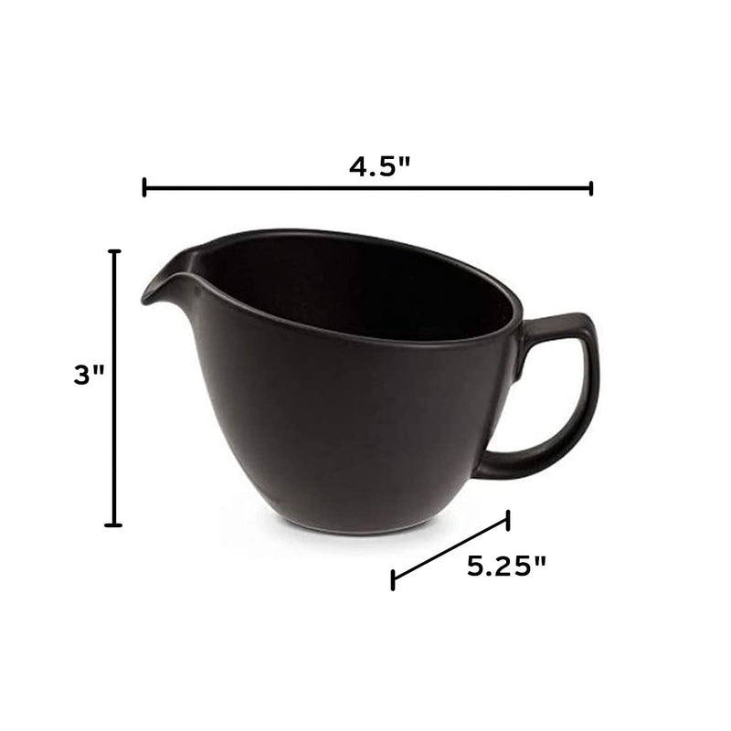[Australia - AusPower] - Nambe - Serveware Collection - Celestial Black Orbit Cream Pitcher - Measures at 3.5" x 5.25" x 4.5" - Designed by Robin Levien 