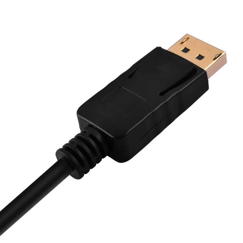 [Australia - AusPower] - DP to VGA Adapter,Display Port to VGA Adapter Gold-Plated (Male to Female) Compatible with Computer Desktop Laptop PC Monitor Projector HDTV Black DP TO VGA 