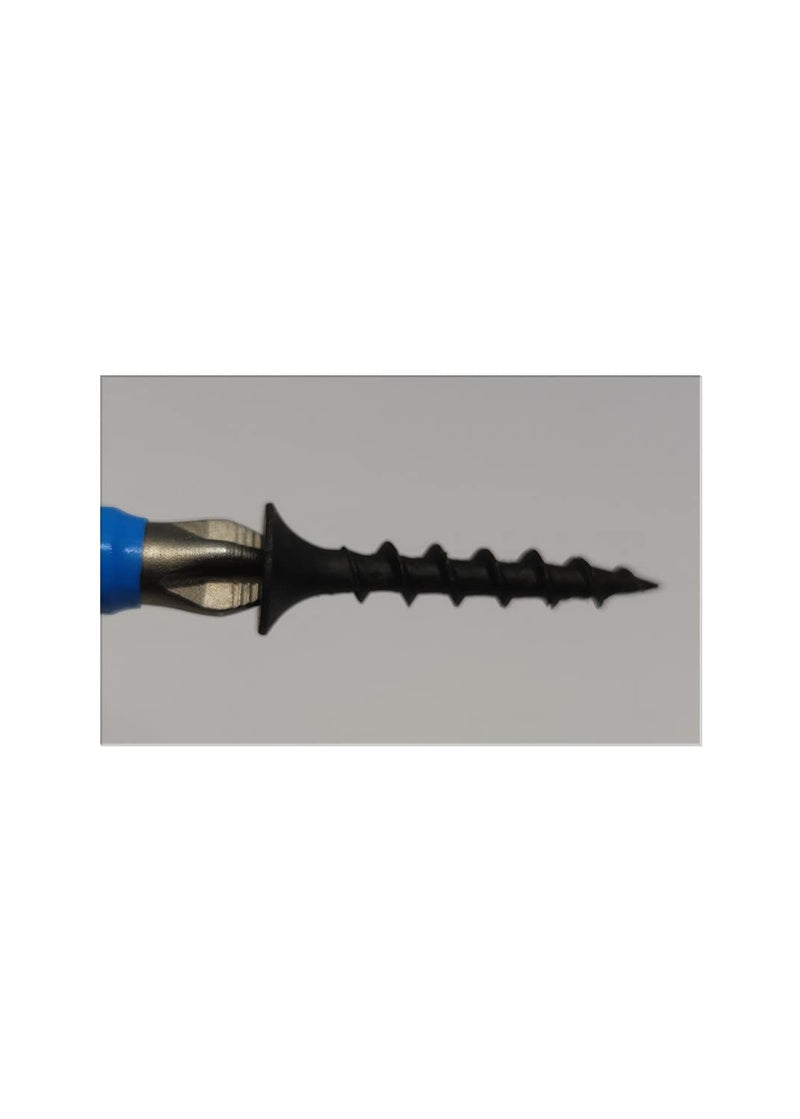 [Australia - AusPower] - #6X1-1/4 Inch Screws,260pcs Small Screws Coarse Thread Drywall Wood Screws,Sheetrock Screws ? Phillips #2 Screws ?Black Wood Screws, Flat Head Screws,Small Box Wood Screws 1 Lb/Pound 