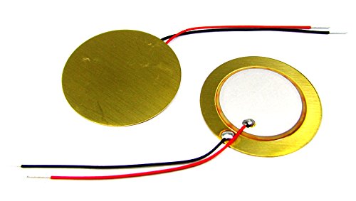 [Australia - AusPower] - 3-pack 27mm Piezoelectric Disk Elements (Contact Pickups) with 2" Leads 