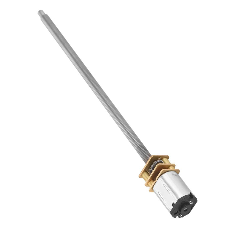 [Australia - AusPower] - DC 6/12V N20 Metal Speed Reduction Motor Micro Electric Motor With Long Output Shaft M4 x 100mm(12V 600RPM) 