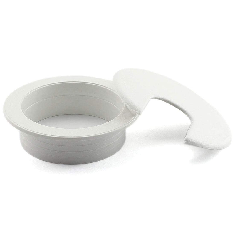 [Australia - AusPower] - 4pcs 2 Inch Desk Wire Cord Cable Grommets Hole Cover for Office PC Desk Cable Cord Organizer Plastic Cover (White-4Pcs) White-4Pcs 
