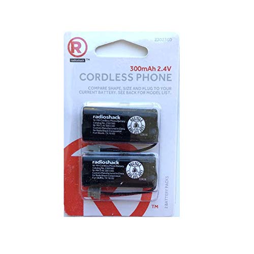 [Australia - AusPower] - Enercell 2.4V 300mAh NI-MH Cordless Phone Battery - 2-pack Batteries 