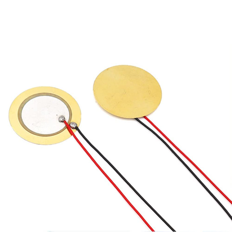 [Australia - AusPower] - 27mm Piezo Transducer with Soldered Wire (Pack of 20) 