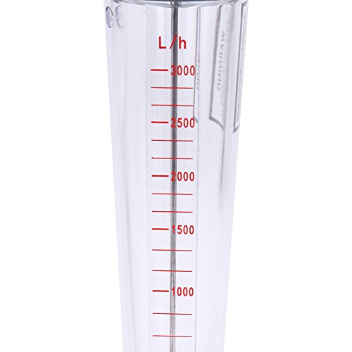 [Australia - AusPower] - 300-3000L/H Plastic Tube Water Rotameter LZS-25 Liquid Flow Meter Float Double Female Connector for DN 25 Tube 