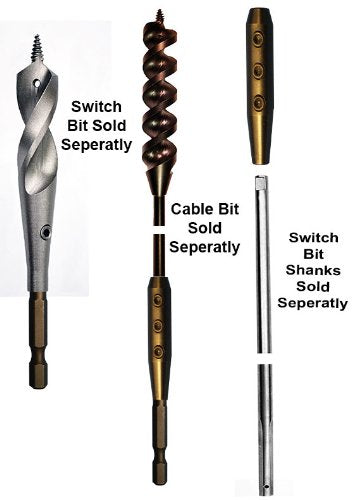 [Australia - AusPower] - Eagle Tool US ETHXKIT187 Quick Switch Hex Adapter and Installer Drill Bit Extension Kit, 3/16-Inch, Made in The USA 